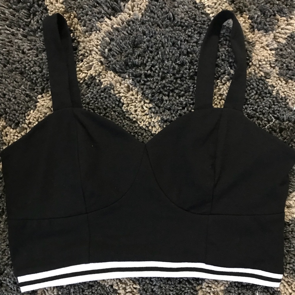 Black crop top